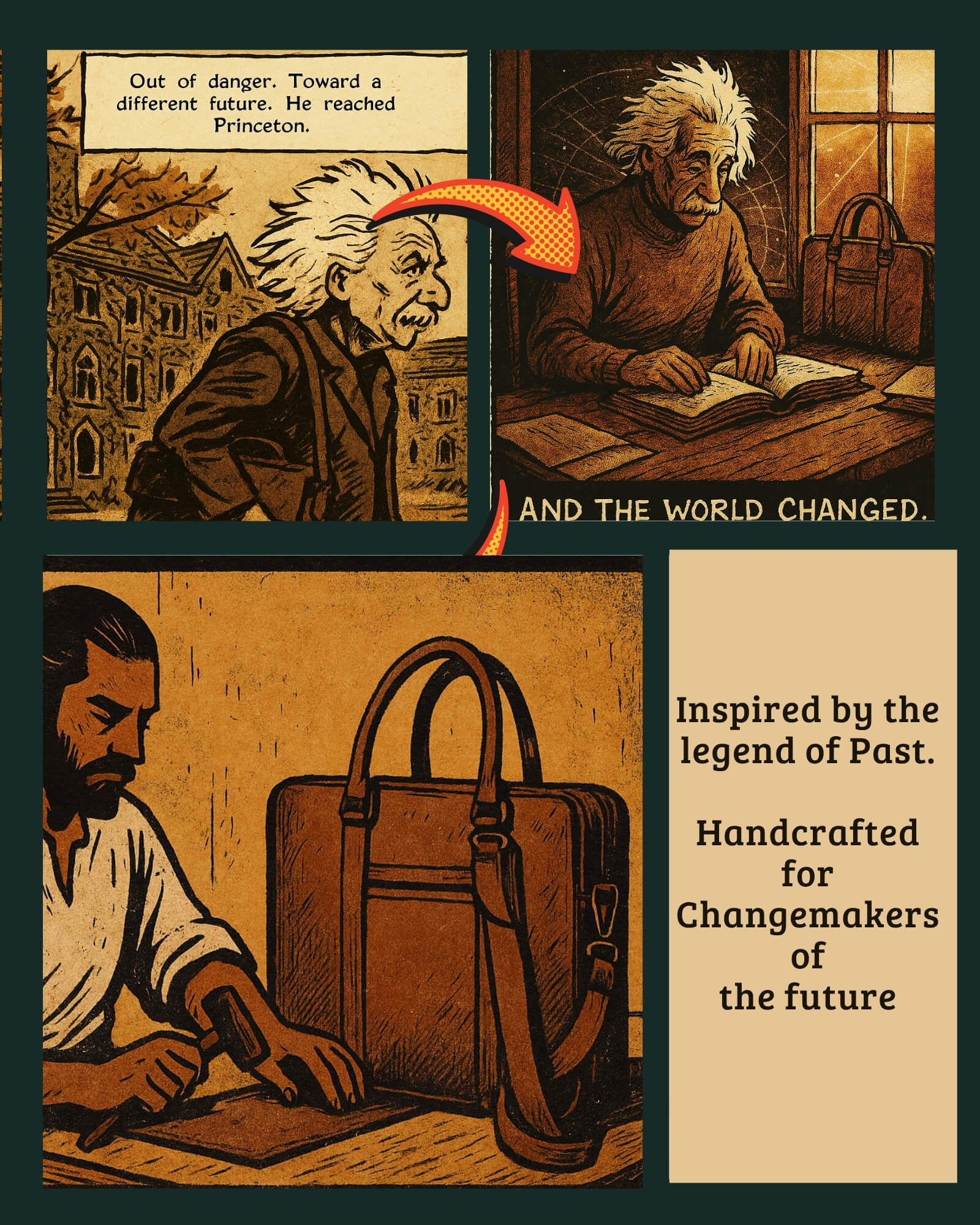 The Vanguard- leather laptop bag