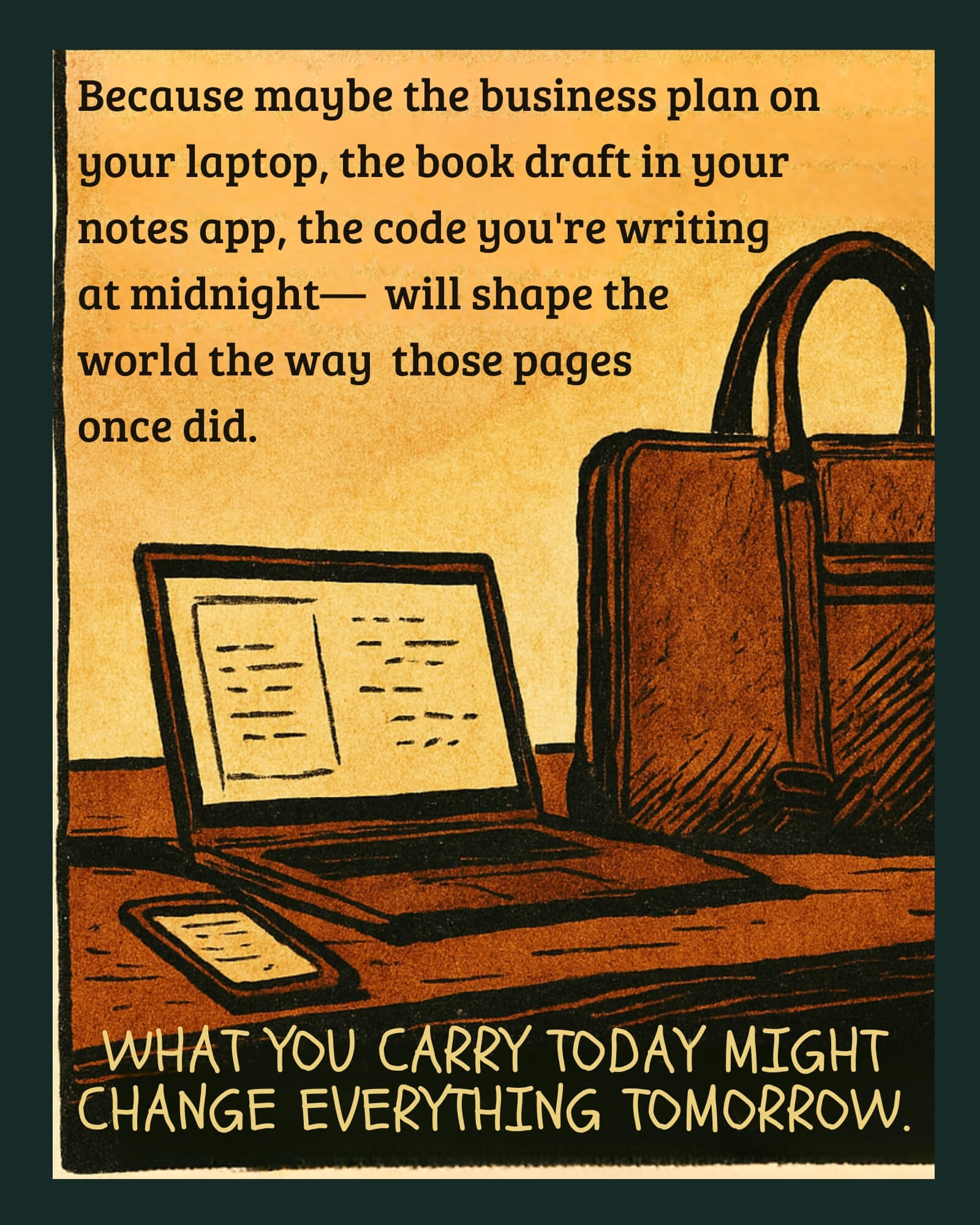 The Vanguard- leather laptop bag